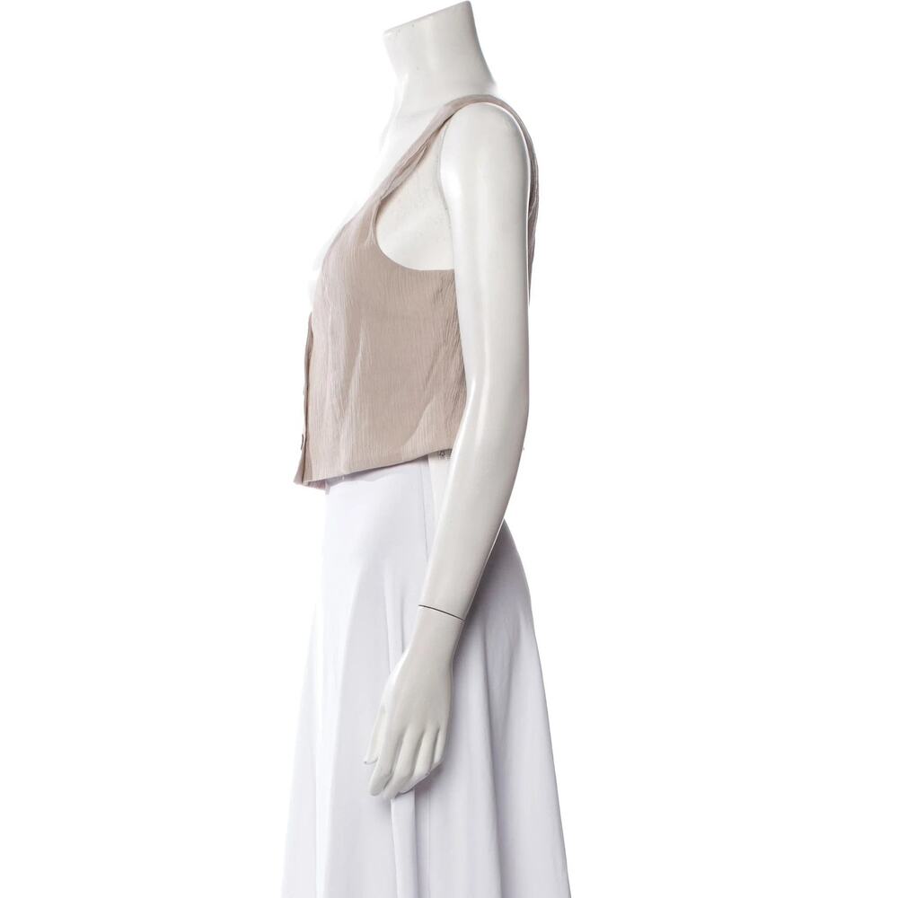 Jason Wu Crop Button-Up Tank Top - Xs - image 3